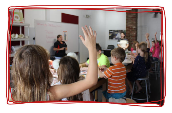 A group of kids learning about STEM and medicine in a summer camp by Little Medical School of the Treasure Coast