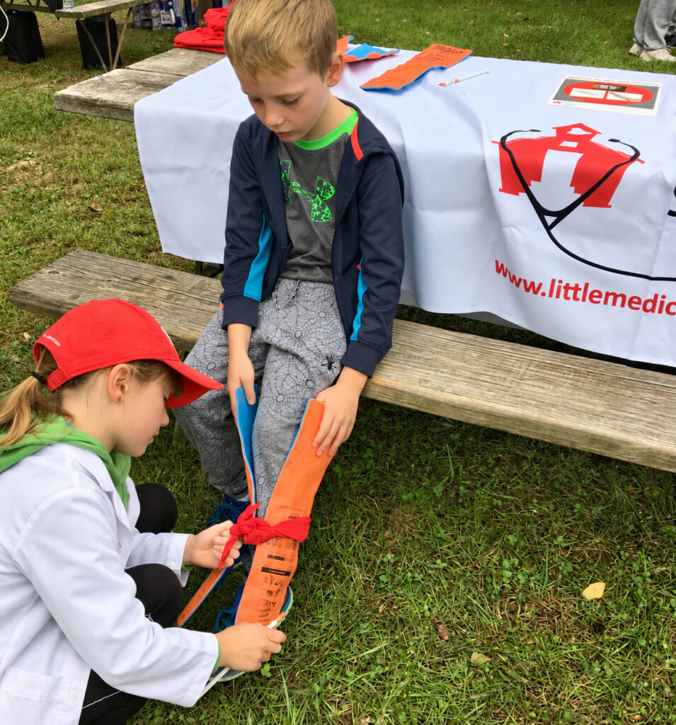 Outdoor First-Aid Lesson in the Park