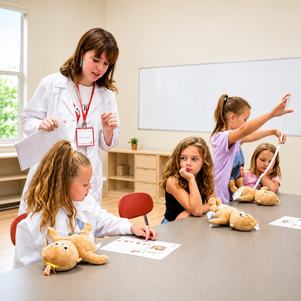 Young Scientists in White Coats